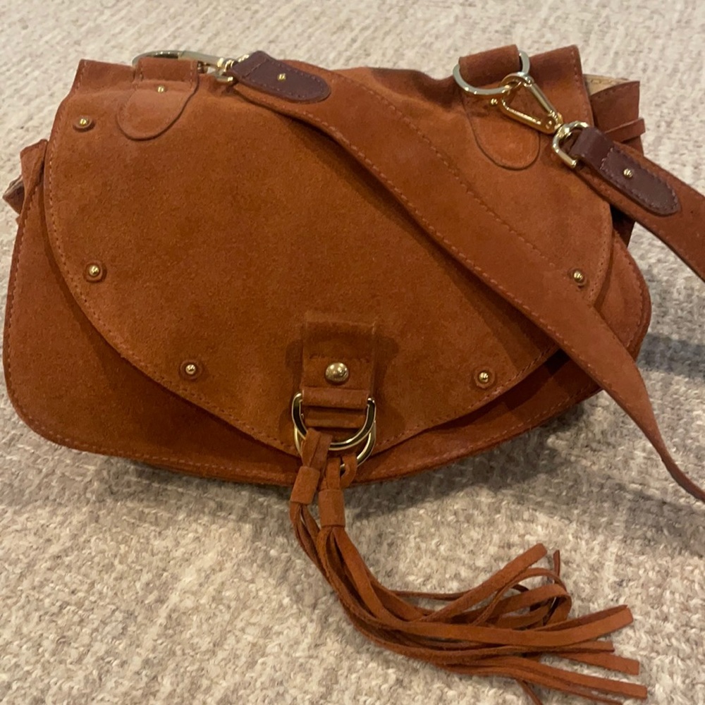 See by Chloe Collins Sueded Crossbody Messenger